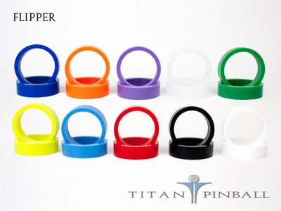 Pinball Flipper Rubber Rings - Competition Silicone - Multiple Colors - Set of 2