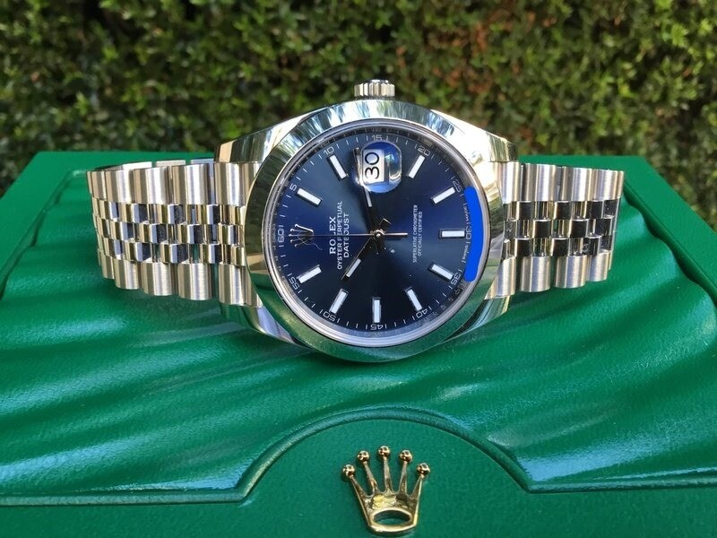 SC Rolex Oyster Perpetual Datejust Blue Dial 41 Jubilee in Sheffield