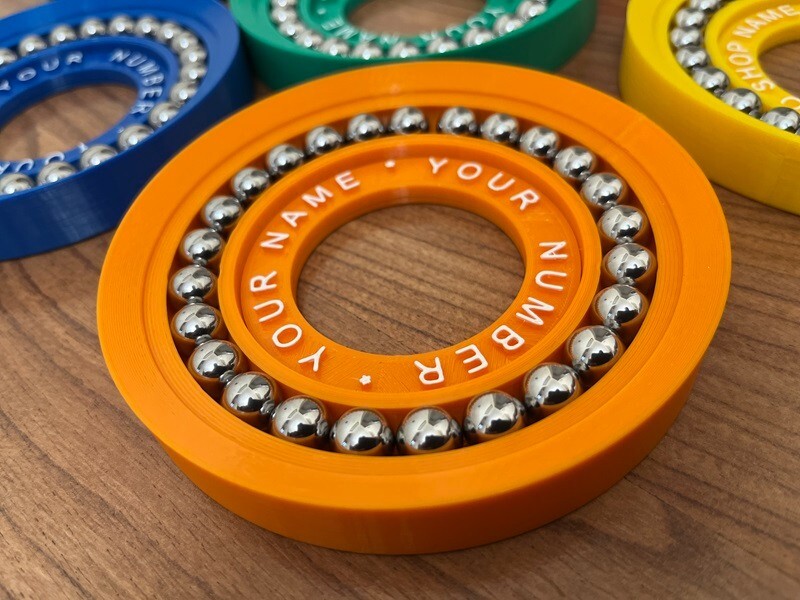 Bowling Ball Rotating Cup Stand 2.0  -  Personalized