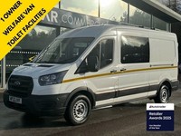  Ford Transit 350 Leader 2.0 130ps Welfare Crew Cab Van L3 H2 Euro 6 with Microw
