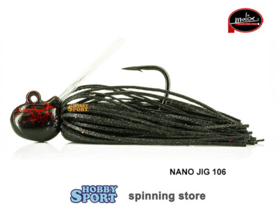 MOLIX NANO JIG 5 GR COLORE 106 BLACK RED FLAKE SPINNING BLACK BASS