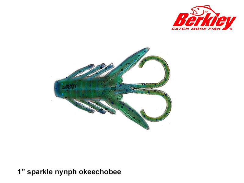 BERKLEY POWERBAIT SPARKLE NYMPH 1" NINFA OKEECHOBEE SPINNING FIUME LAGO 12 PZ