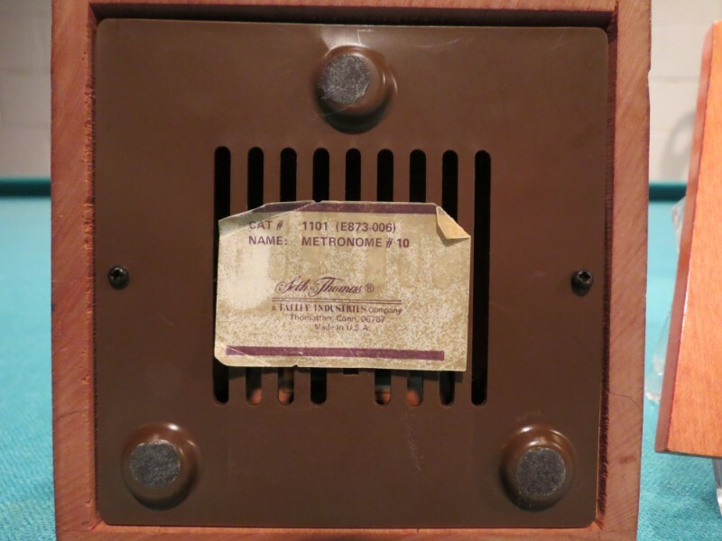 Seth Thomas Metronome #10 in Honey Maple, Wooden Maelzel Case. Runs Great!