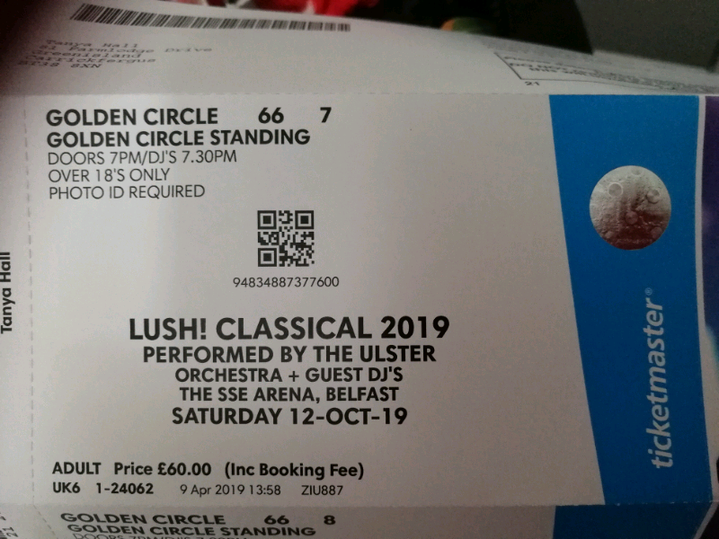 Lush Classical GOLDEN CIRCLE ticket 2019 in Greenisland, County