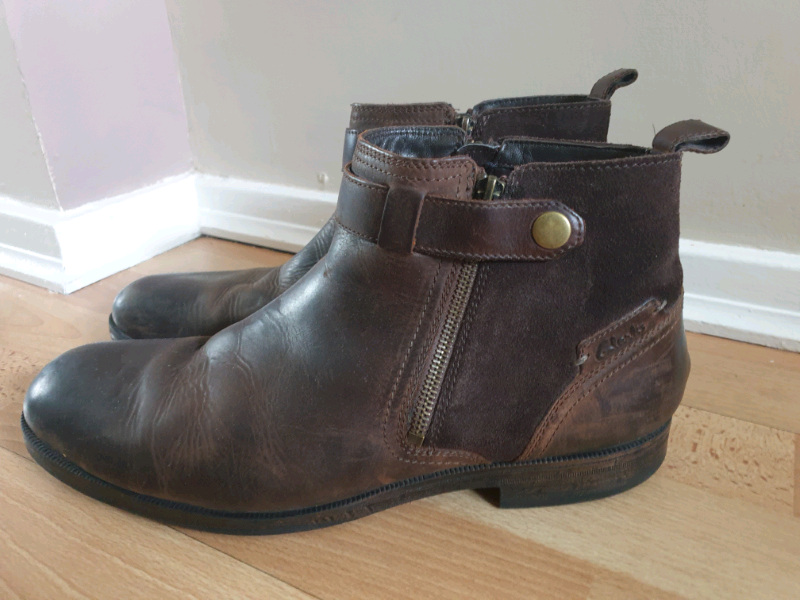 Clarks Mens Leather Boots Zip, Size 11G in Warsash, Hampshire Gumtree