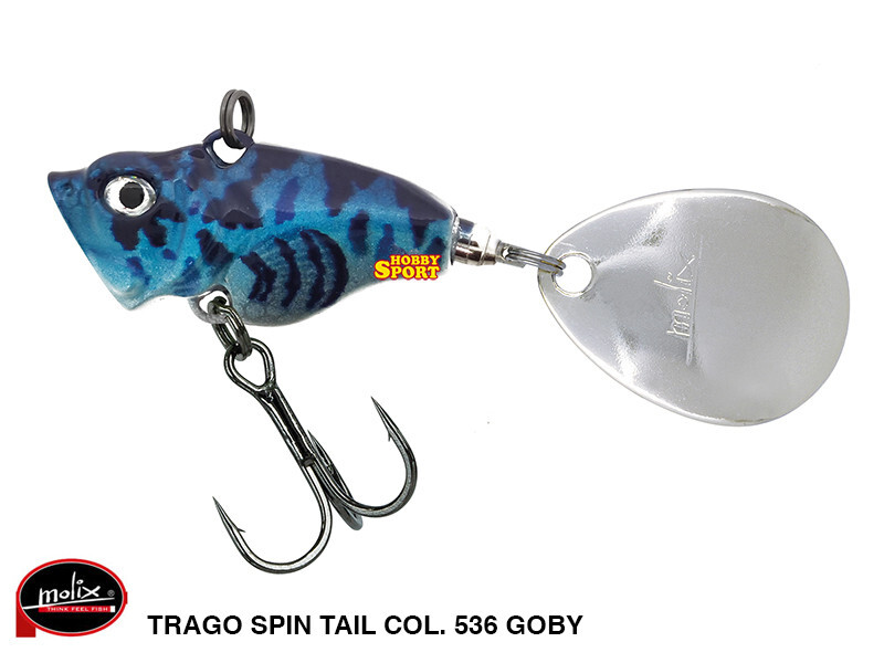 MOLIX TRAGO SPIN TAIL 7 GR 1/4oz.  COL 536 GOBY SPINNING BLACK BASS