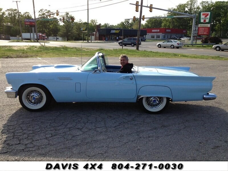 1957 Ford Thunderbird Convertible 22879 Miles Blue   Automatic