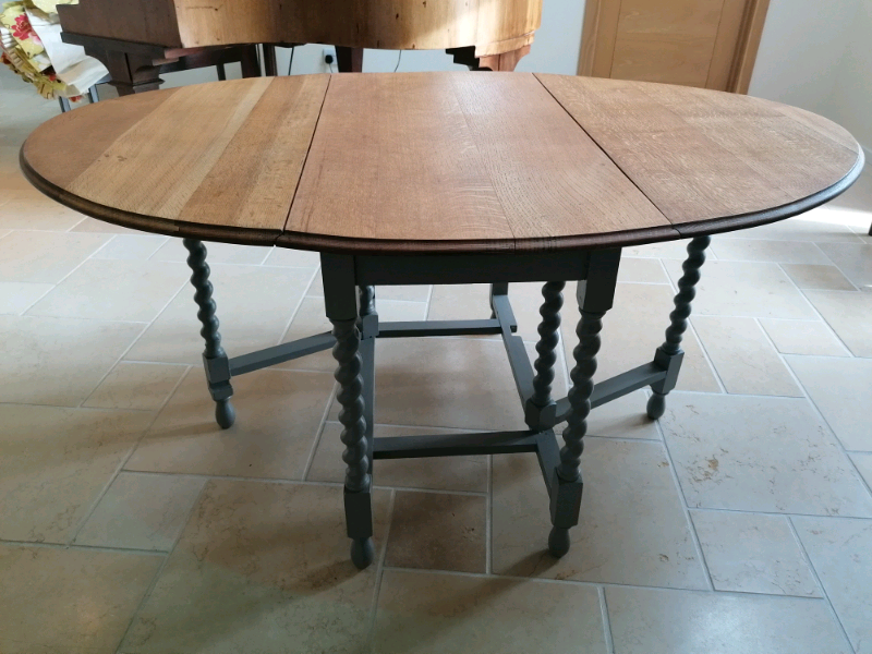 VINTAGE GATELEG OAK TABLE UPCYCLED in Alford, Aberdeenshire Gumtree