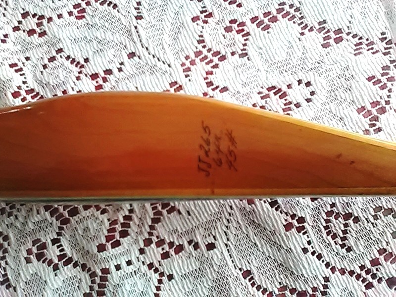 Vintage Bear Recurve Archery Bow Polar 64 Inch 45 Lbs