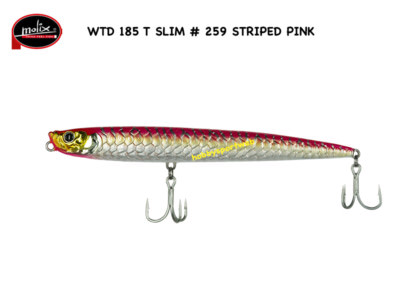 MOLIX WTD 185 T SLIM col 259 STRIPED PINK GR 34 WALKING THE DOG SPINNING MARE