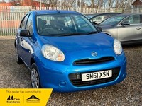 2012 Nissan Micra 1.2 Visia 5dr HATCHBACK PETROL Manual
