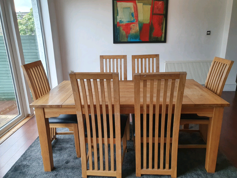 Solid Wood Dining Table With 6 Chairs In Belfast City Centre Belfast Gumtree