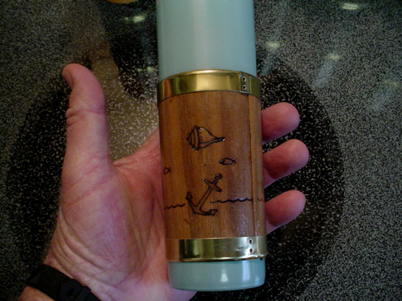 Set of 6 VINTAGE Walnut Sleeved 7