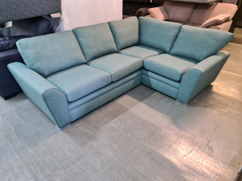 Brand New DFS XenLeft Hand Facing 2 Seater Corner Sofa In Sky Blue RR in Bredbury, Manchester