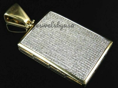 Pre-owned Nsg 3 Ct Round Genuine D/vvs Moissanite Men's Dog Tag Charm Pendant 925 Silver In White