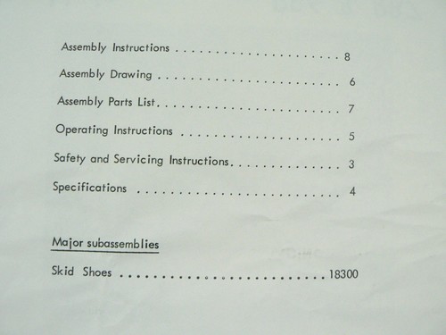 Woods Model RB6 RB7 Rear Blade Operators Manual Service Information Owners 1976