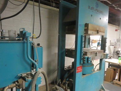 450 TON HYDRAULIC MOLDING PLATEN POST PRESS W/ PUMP