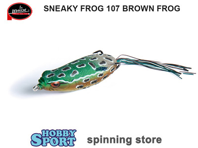 SNEAKY FROG MOLIX 90 COLORE 107 BROWN FROG SPINNING BLACK BASS