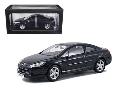 Peugeot 407 Black 1:18 Diecast Model 184752bk