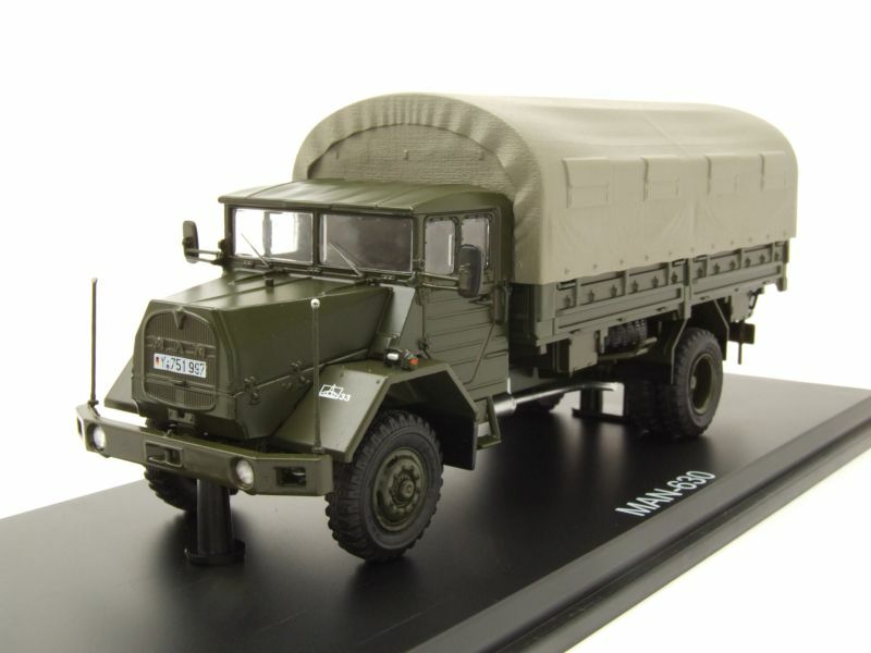 MAN 630 Pritsche Plane LKW Bundeswehr olivgrün Modellauto 143 Premium ClassiXXs