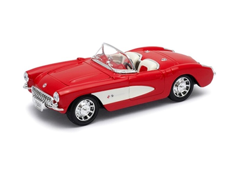 MATCHBOX 1/43 Corvette 1957 ミニカー 1957 Chevrolet Corvette Convertible Red 1/43 Diecast Model
