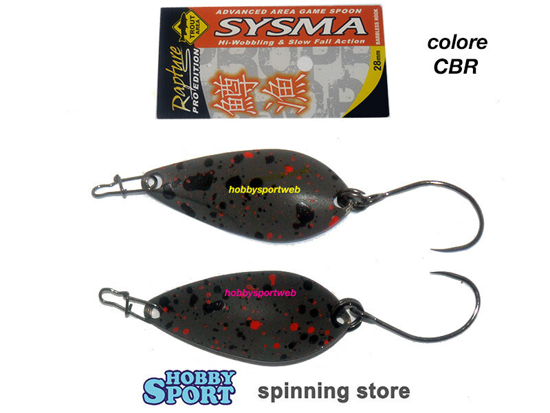 SYSMA SPOON 2,6 GR col. CBR BROWN PELLET 18808367 AREA TROTA RAPTURE TRABUCCO