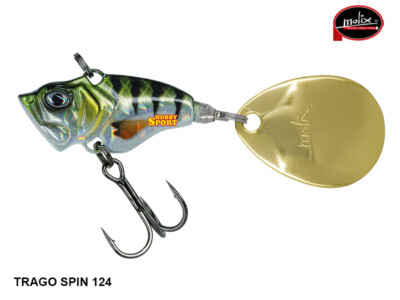 MOLIX TRAGO SPIN TAIL 1/2oz. COL. 124 PERCH 14 GR SPINNING BLACK BASS