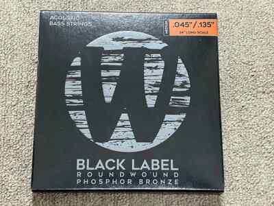 Warwick Black Label Phosphor Bronze Acoustic Bass 5 String Set 045''-135''