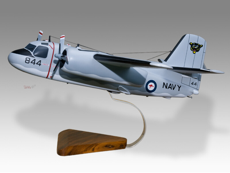 Grumman S2 Tracker Royal Australian Navy RAN Mahogany Wood Handcrafted Model