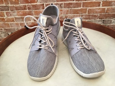 ED Ellen Degeneres Grey Multi Knit Havala Sneakers 5.5 New