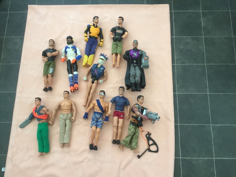 11 Vintage Hasbro Action Man Toy Figures, made in the 1990's. in Whitfield, Kent Gumtree