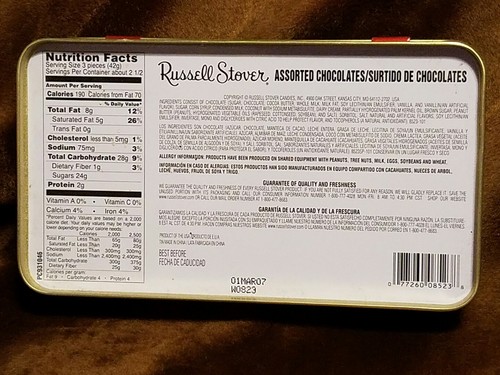 Elvis Presley Collectable Tin Box  by Russell Stover