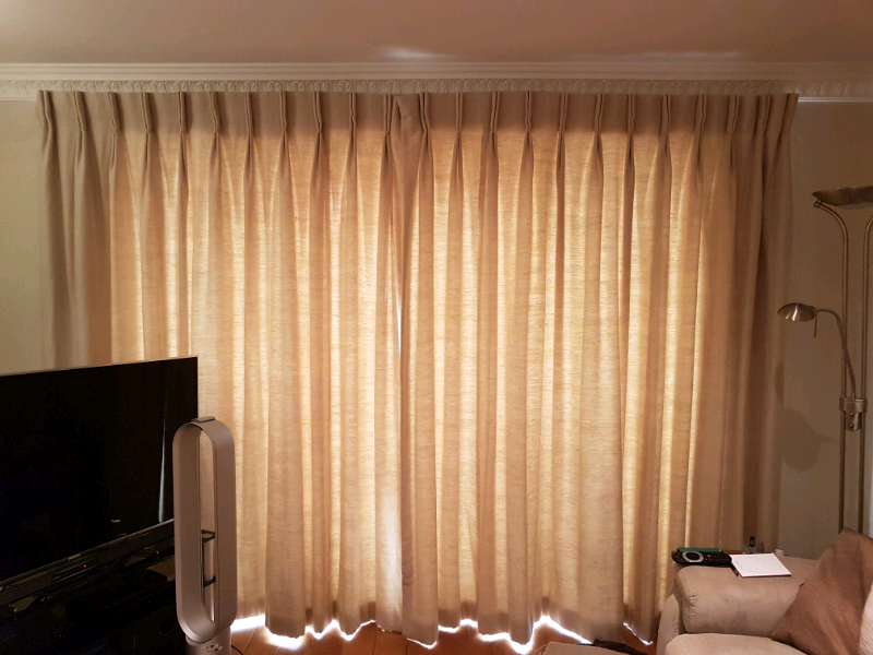 Curtains and fabric chosen by interior designer. in Cobham, Surrey