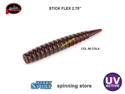 MOLIX STICK FLEX 2.75" COL 98 COLA UV ACTIVE ULTRA LIGHT SPINNING 6 PZ