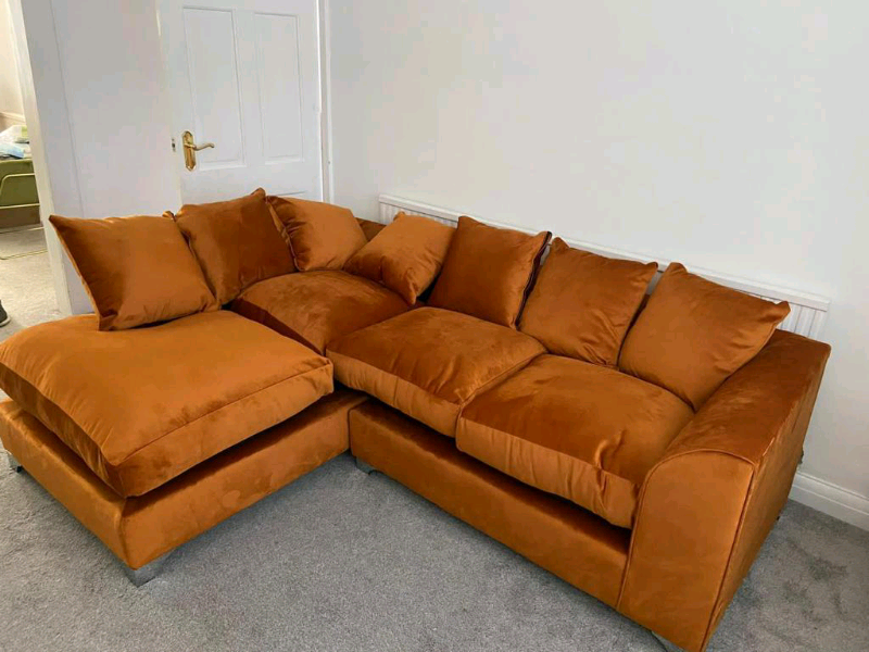 Dylan plush velvet 3+2 or corner Sofa Available here in Liverpool