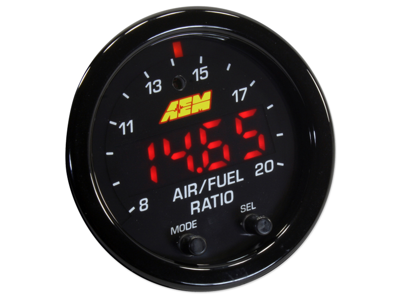 AEM Wideband Gauge X-series 30-0300 AFR O2 UEGO Air Fuel Ratio gauge Kit 2 1/16"