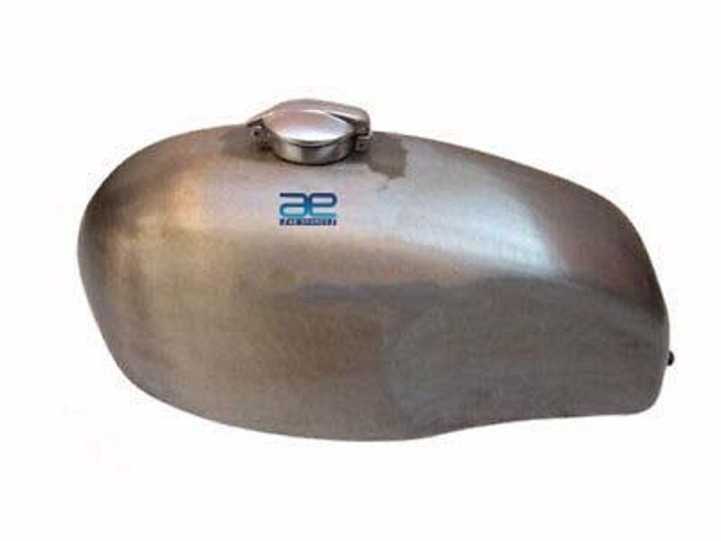Petrol Fuel Tank Raw Steel With Monza Cap For Ducati Single 250 350 450  