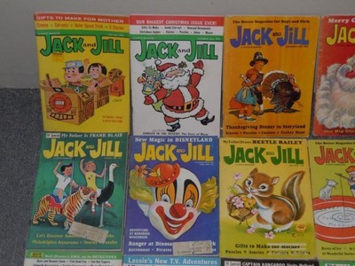 Vintage lot of 28 Children's Jack & Jill Curtis Magazine's 1960's Books Rare VGC