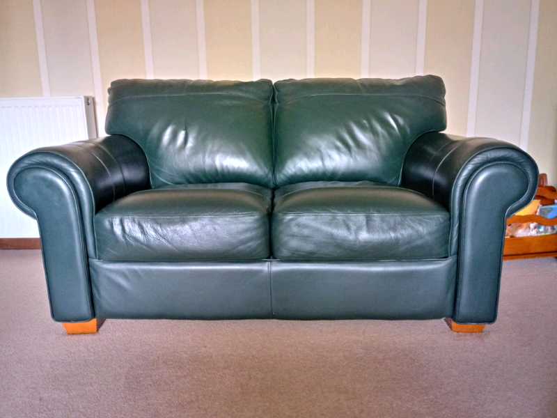 dark green leather sofa restorer