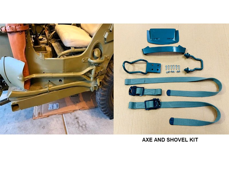 Axe and Shovel Fitting Kit -Fits Ford Willys Jeep MB/GPW-A2984,A2995,A3135,A3082