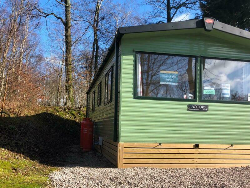 Cheap second hand caravan sited in Woodland Lake District in Kendal