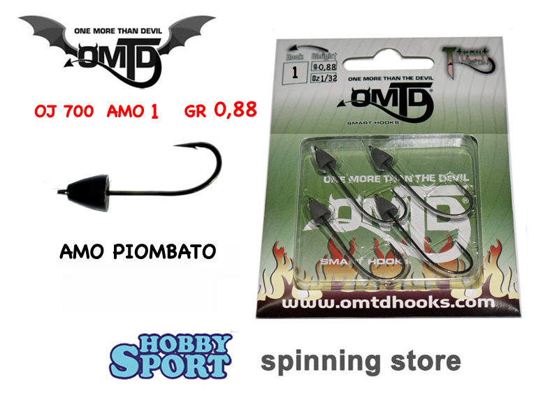 AMI OMTD SERIE OJ 700 AMO 1 PESO  0,88 GR - SPINNING TROTA TORRENTE