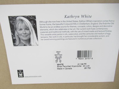 Kathryn White Silver Penciled Wyandotte Art Print Framed Matted Art In Motion