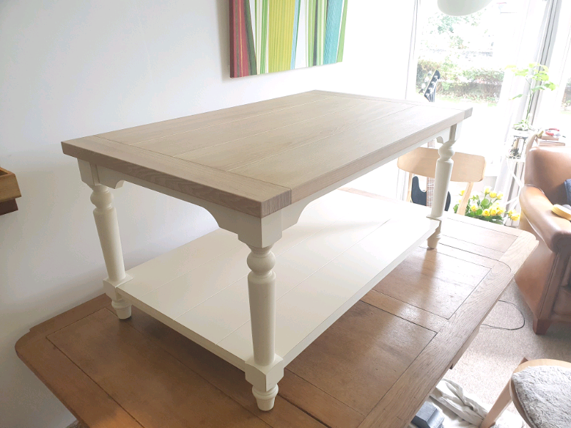 Laura Ashley Dorset White coffee table/tv table solid wood in Clifton