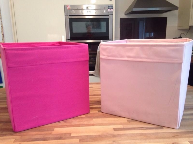 IKEA PINK DRONA STORAGE BOXES/ CUBES in Lichfield, Staffordshire