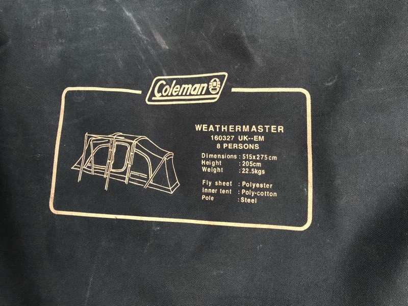 Coleman Weathermaster 8 man tent in Budleigh Salterton, Devon Gumtree