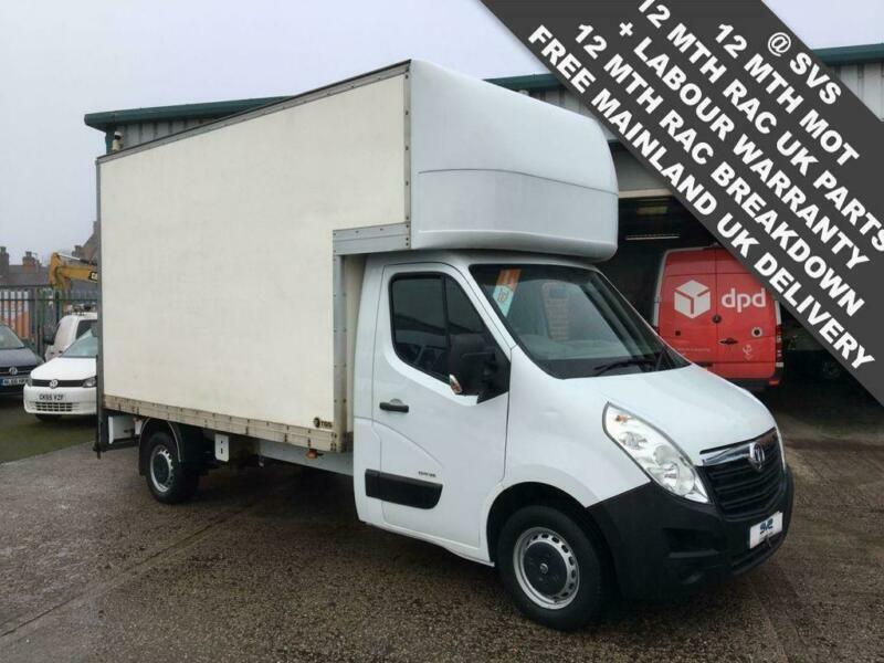 2014 64 VAUXHALL MOVANO / MASTER 3500 RWD 125BHP LUTON BOX VAN WITH