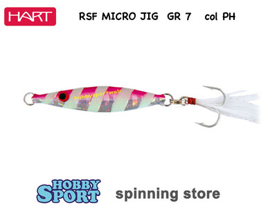 HART MICRO JIG 7 GR ROCKET STREET COL. PH  PINK IHM37PH ANCORETTA PIUMATA