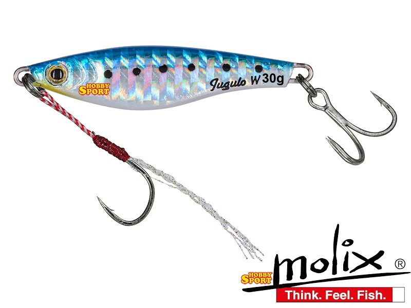 MOLIX JUGULO WIDE 30 GR  COLORE SW01 BLUE SARDA CON ASSIST   SPINNING MARE