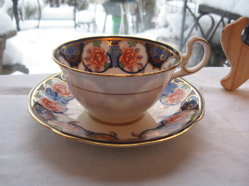 beautiful Cup Saucer porcelain AYNSLEY ENGLAND #A 4856